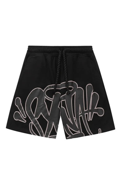 "Graffiti" Short Set Black