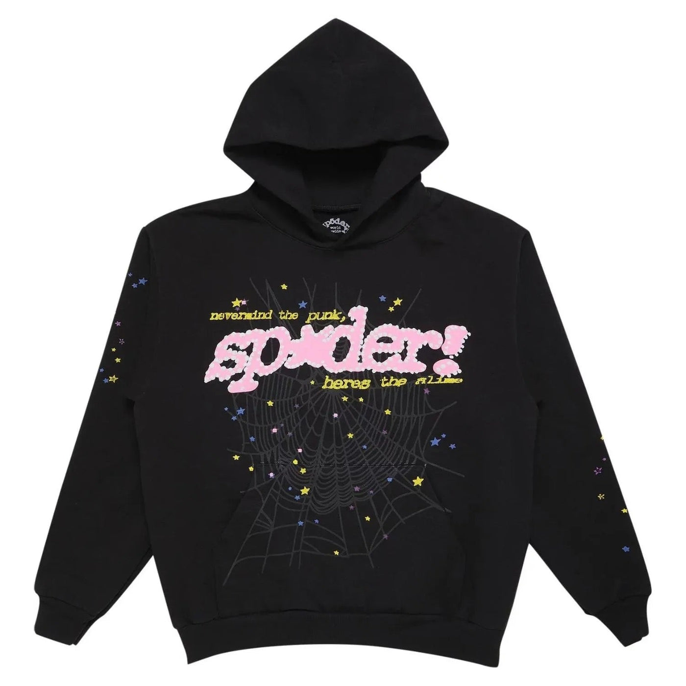 "Sp5der" Hoodie Black/Pink