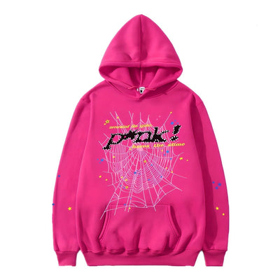 "Sp5der" Hoodie Pink