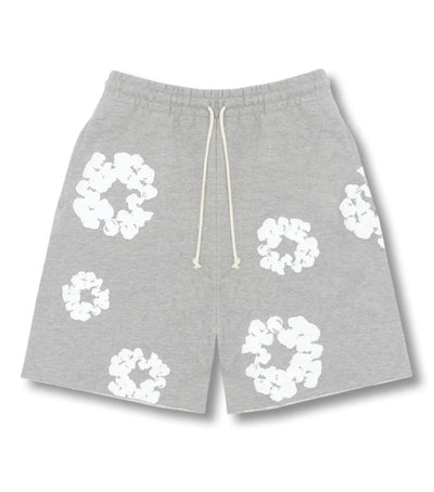 "Flower" Shorts Grey